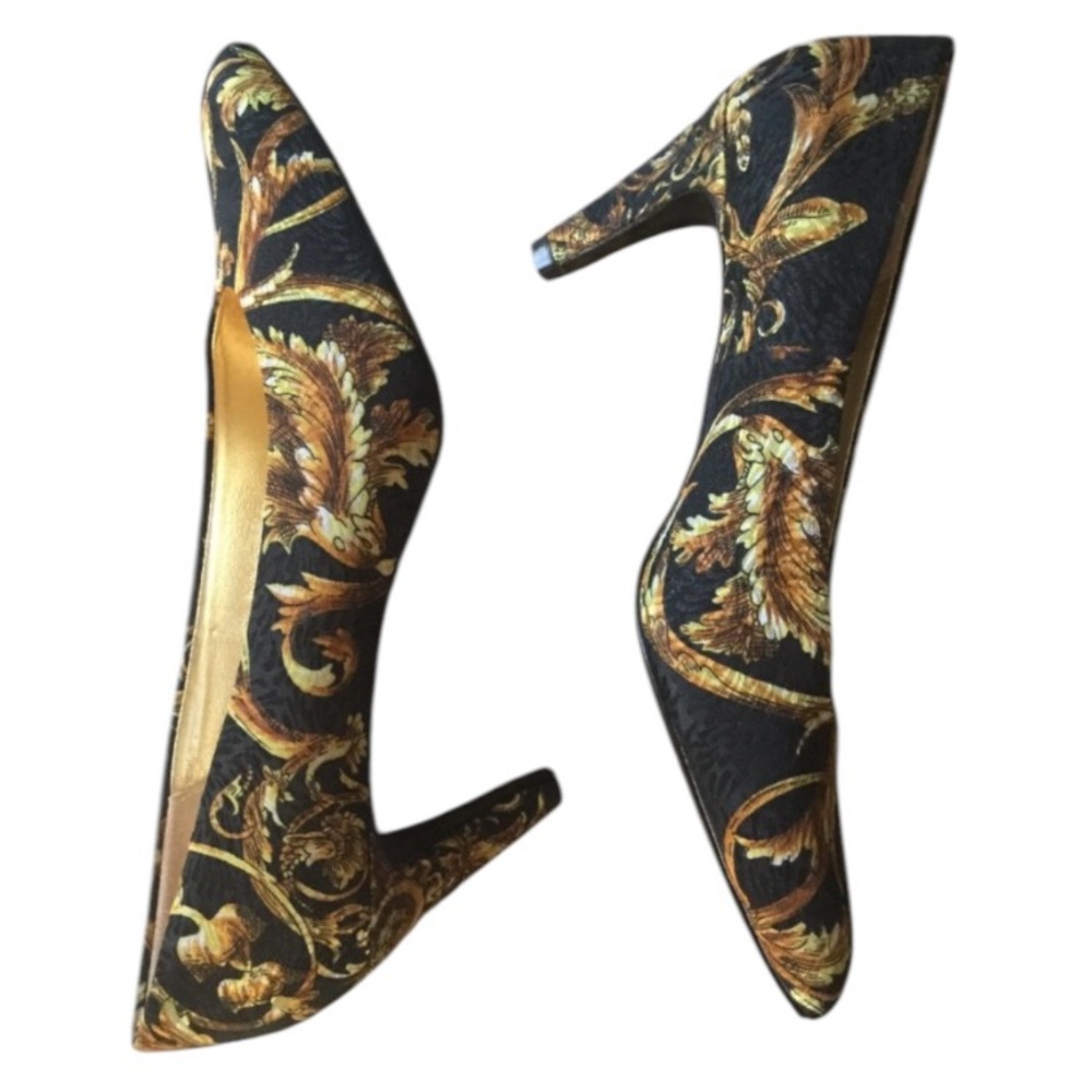 7.5A Vtg 80s NEW! Connie womens heel shoes Autumn colors